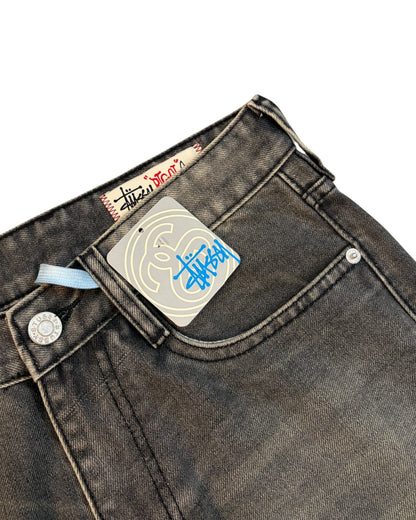 "Latest Release" STUSSY Super Wide Baggy Denim - Dusty Grey