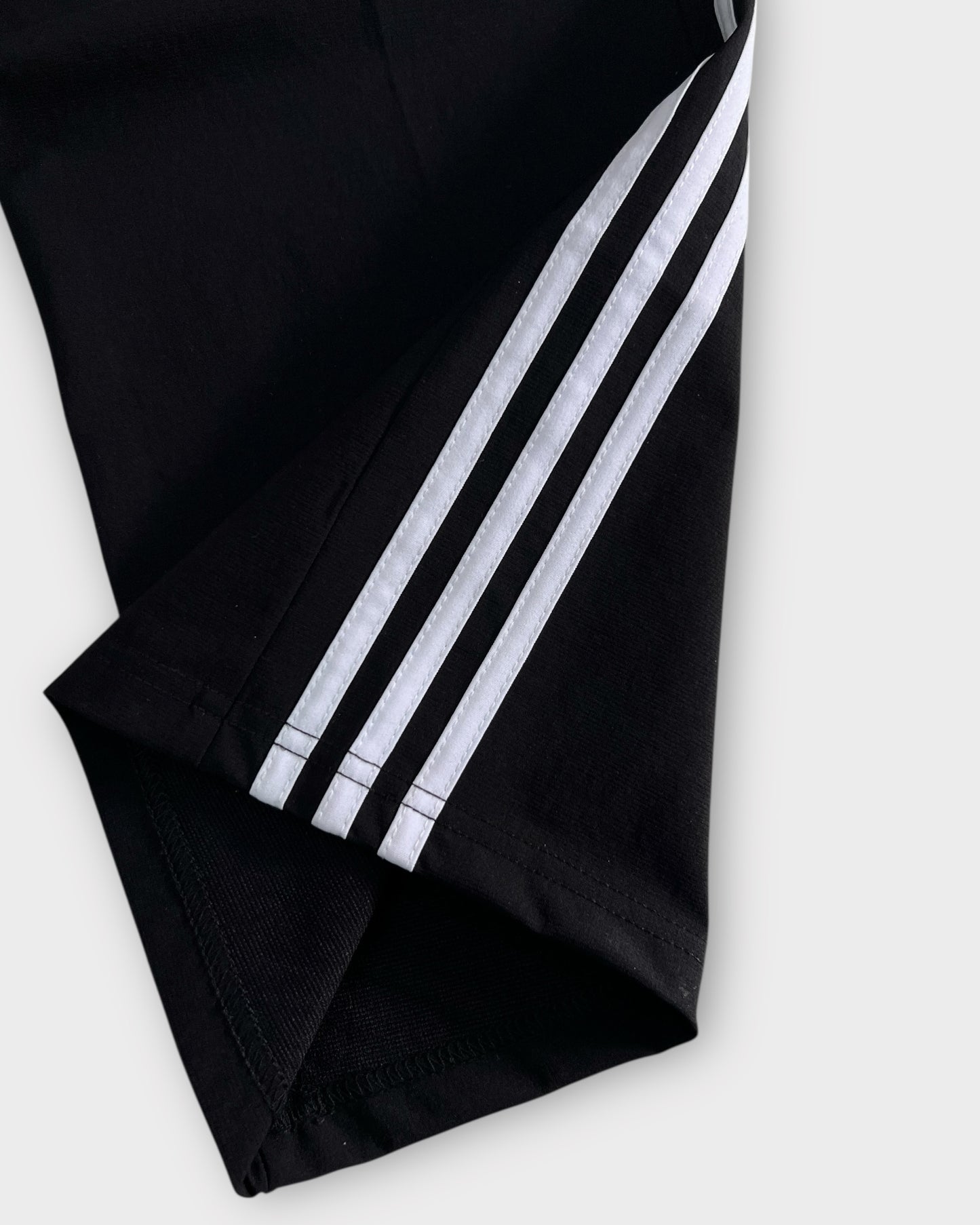 Baggy 3 Stripes Track Pant - Black/White