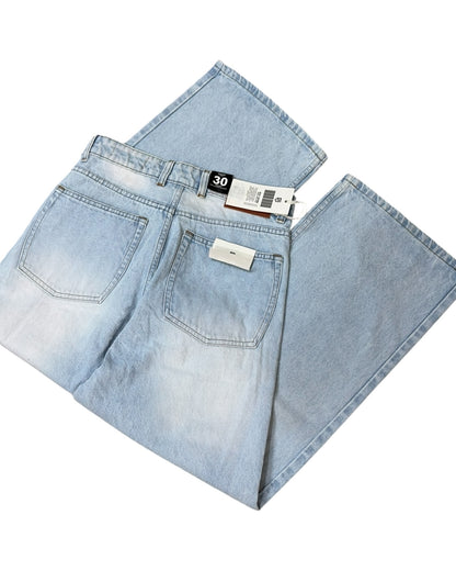Cloudy Ice Blue Super Baggy Wide Fit Jeans