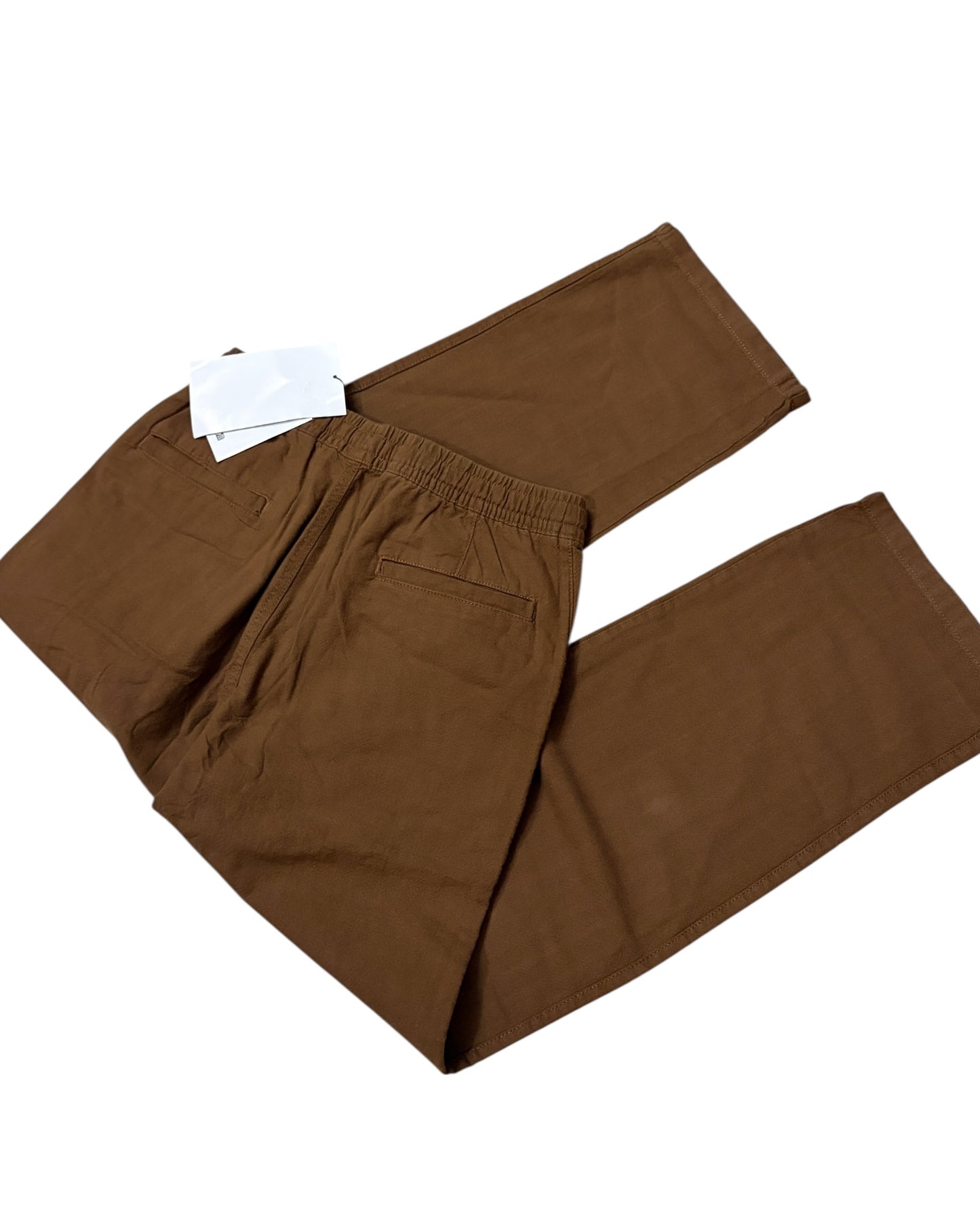 Linen Baggy Pants - Brown