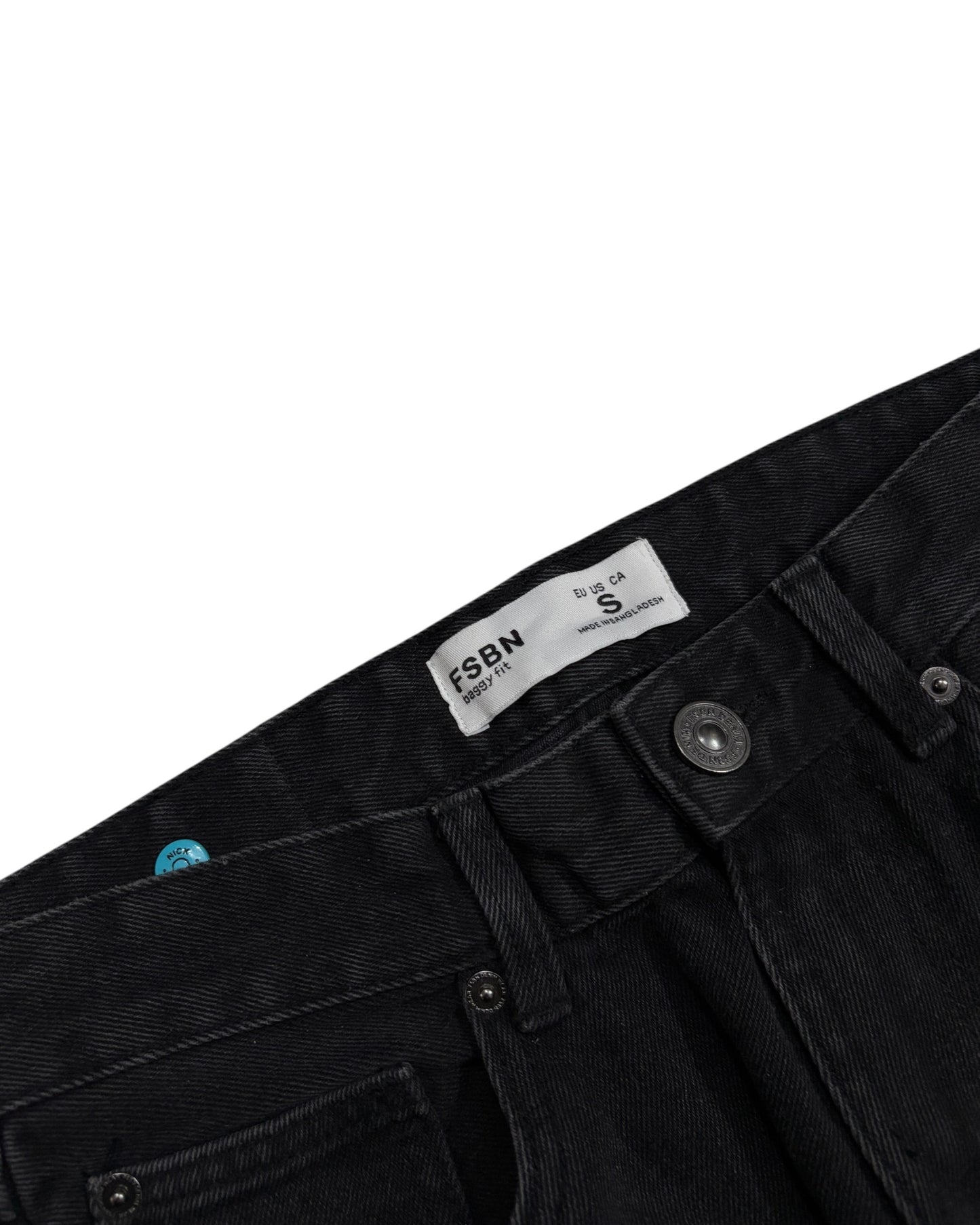Original Star Frayed Baggy Jeans - Black