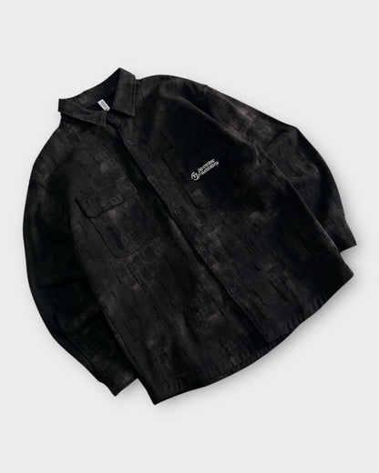Faded Noir Denim Shacket