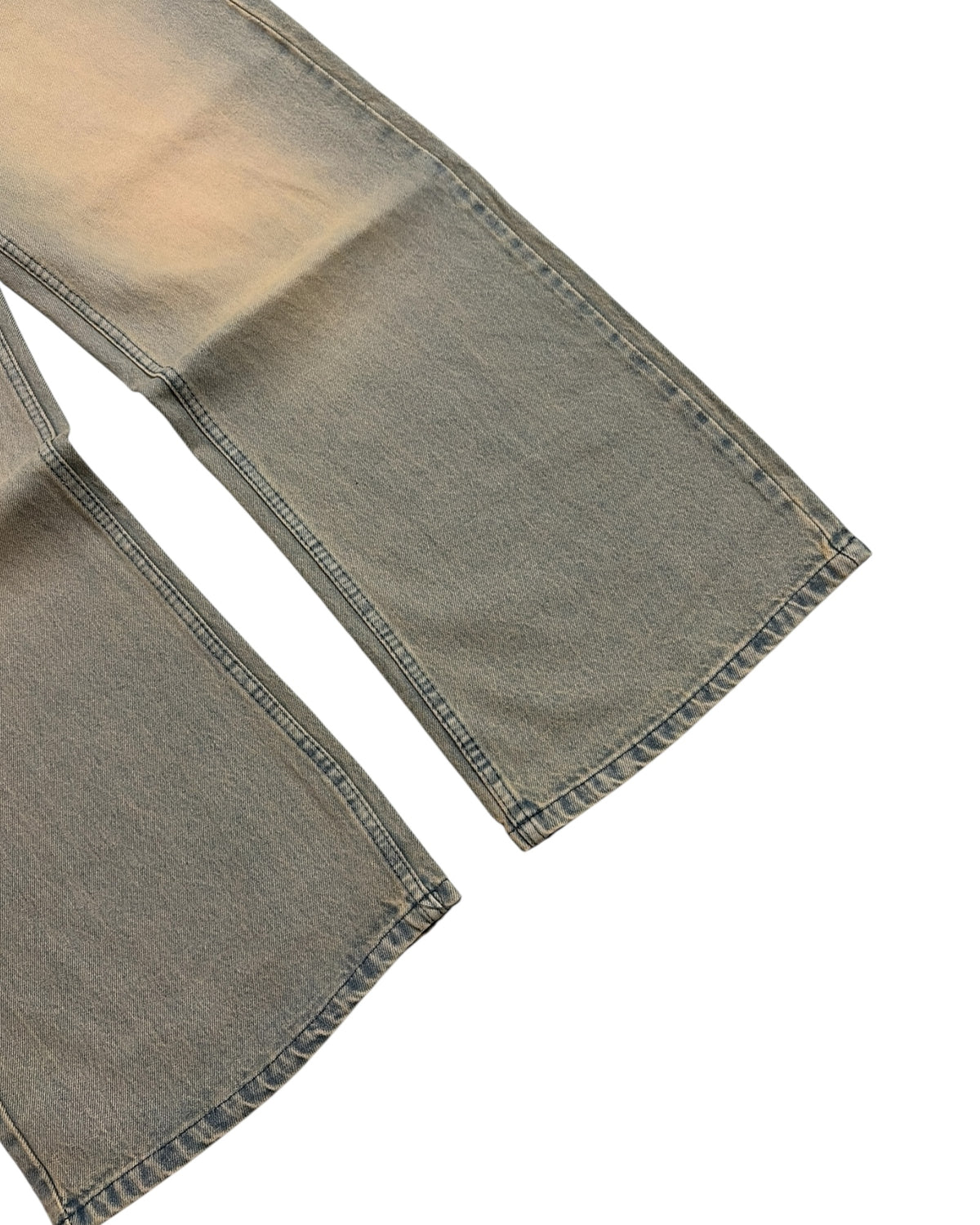 Rust Wash Baggy Wide Fit Jeans