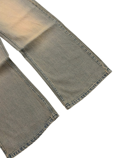 Rust Wash Baggy Wide Fit Jeans
