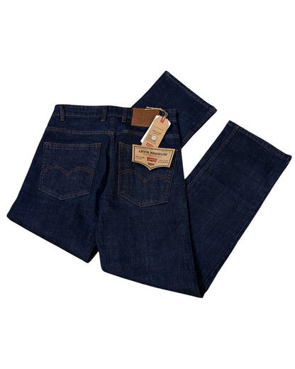 Raw Wash Straight Fit Jeans - Denim Blue