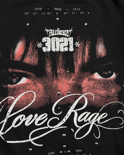 Boxy Fit Half Sleeve T-shirt - Love Rage
