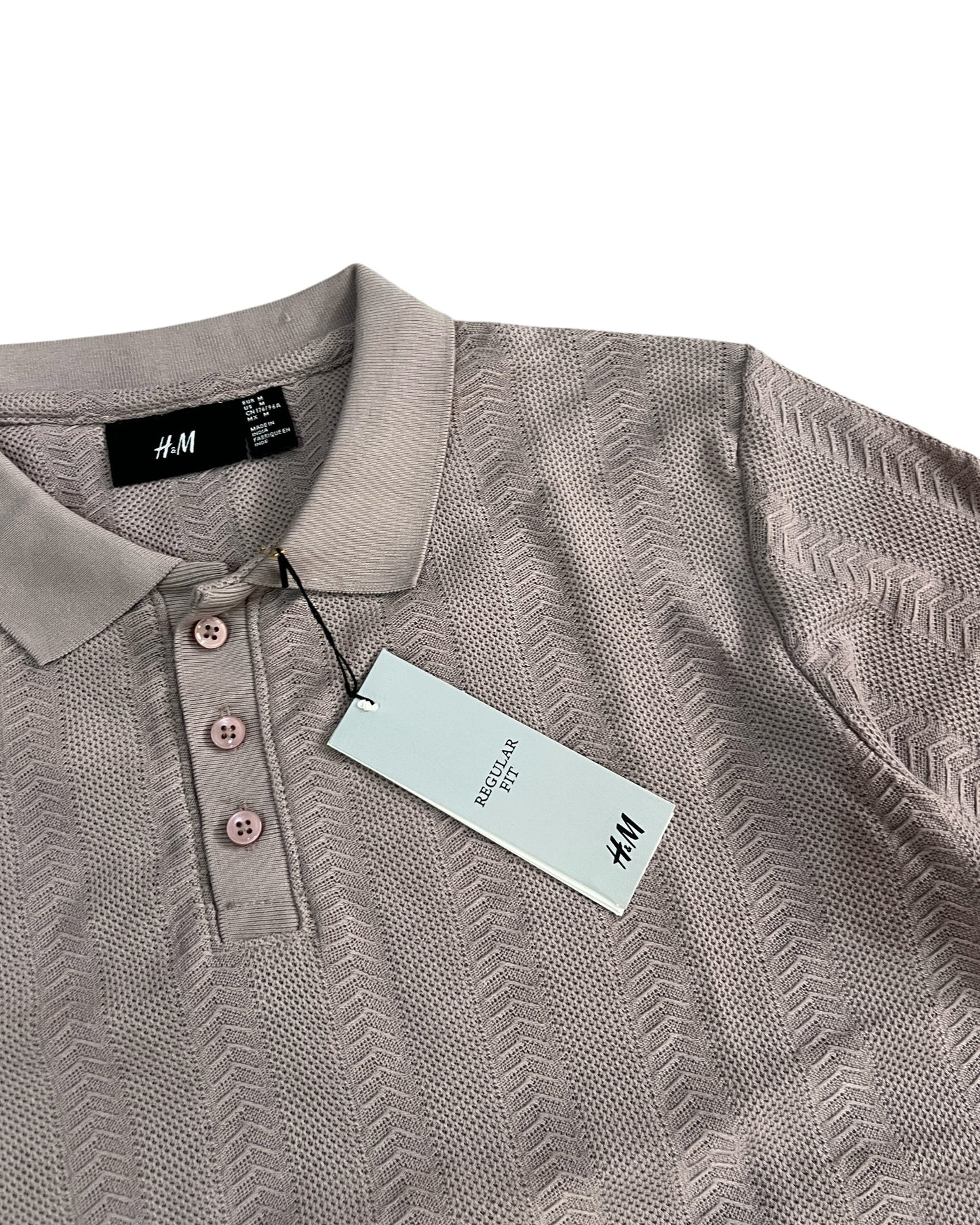Knitted Cotton T-shirt - Onion Pink