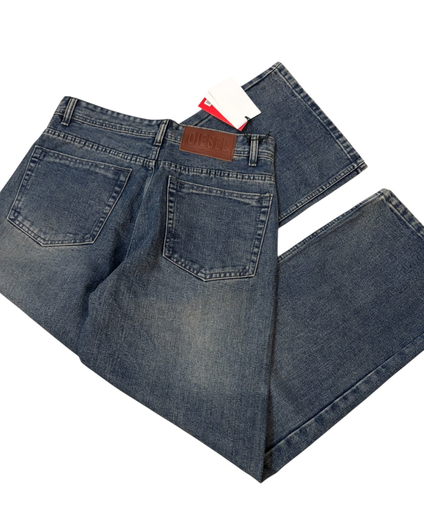 Dark Blue Vintage Straight Wide Fit Jeans