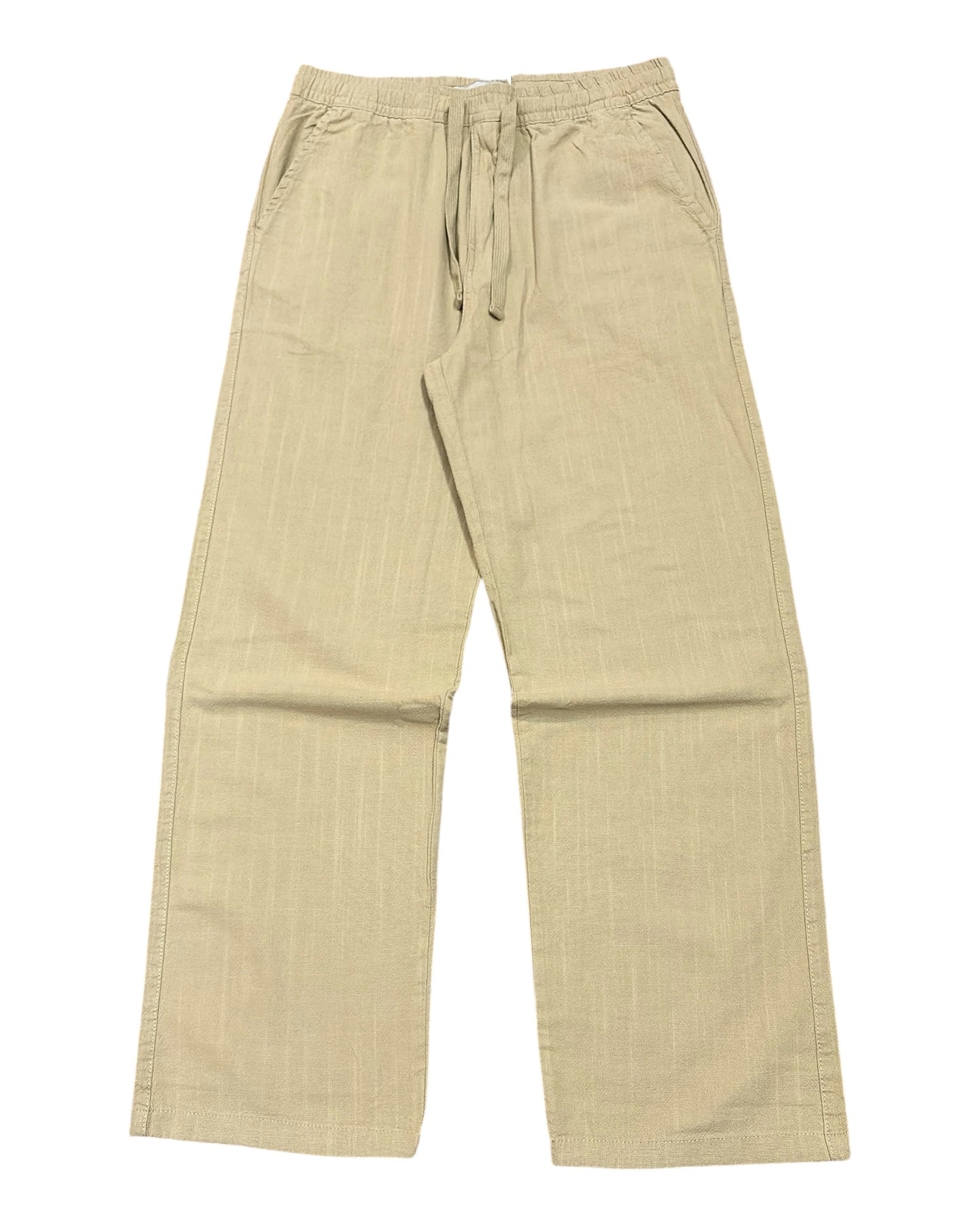 Linen Baggy Pants - Wheat