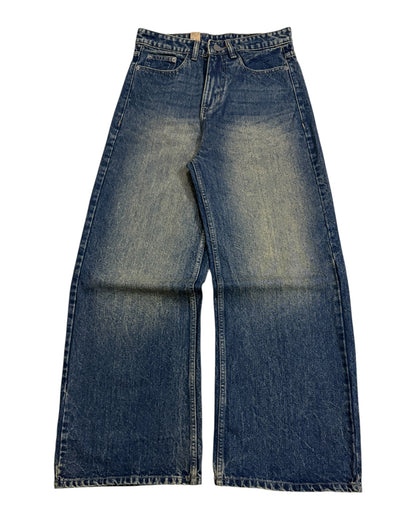 Dark Blue Vintage Wide Fit Jeans