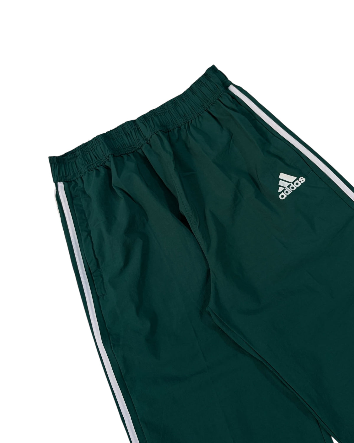 Relaxed Baggy Stripes Track Pant - Dark Green