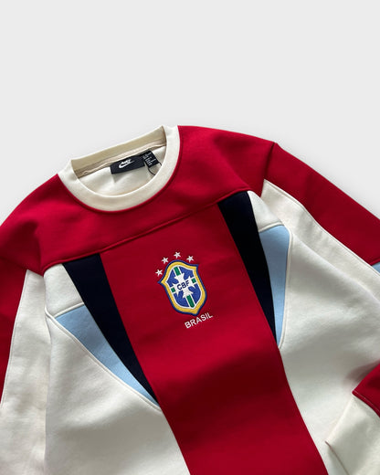 Team Brazil Panel Crewneck "400+ GSM" - Red/White