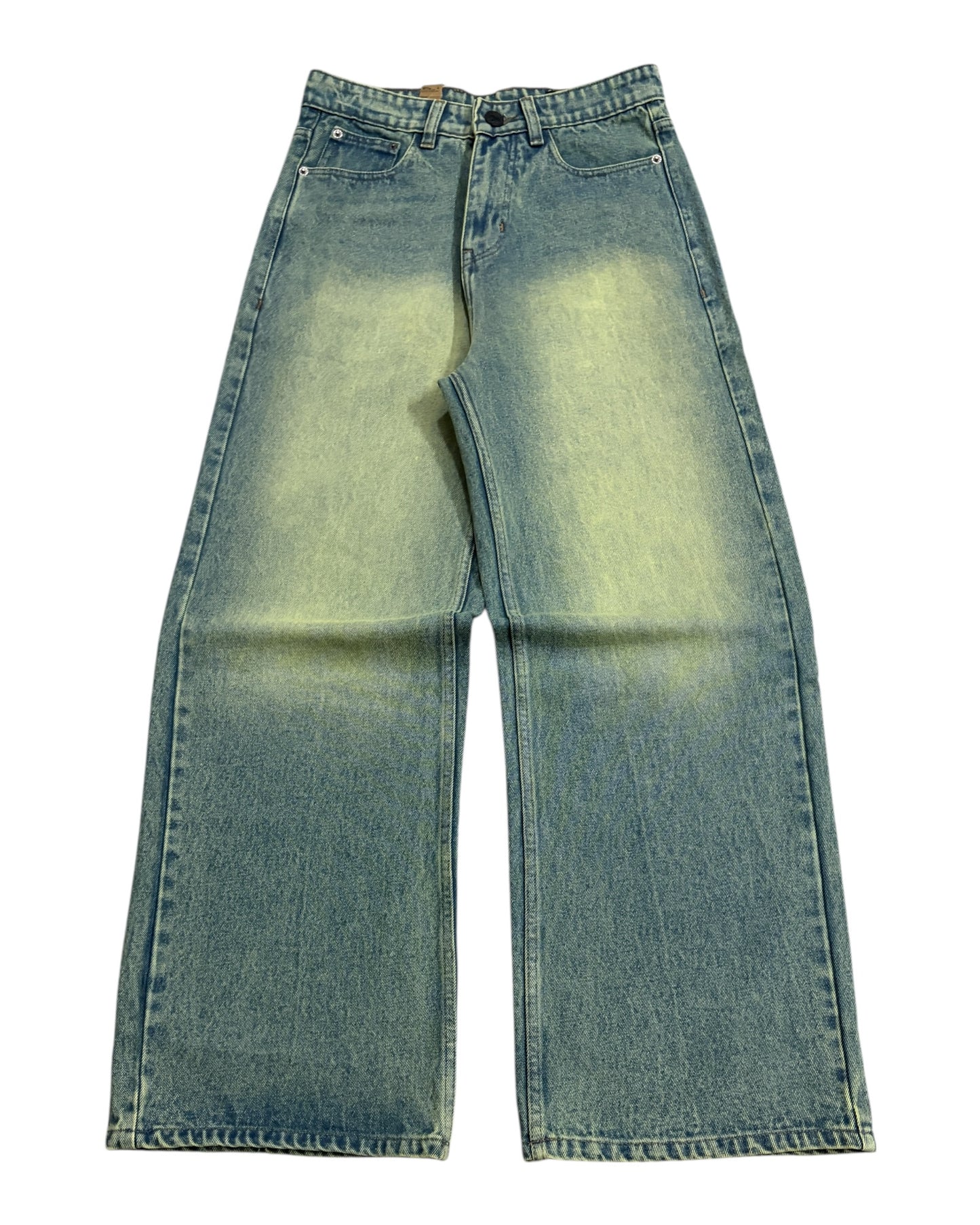 Sage Tint Green Wide Fit Jeans