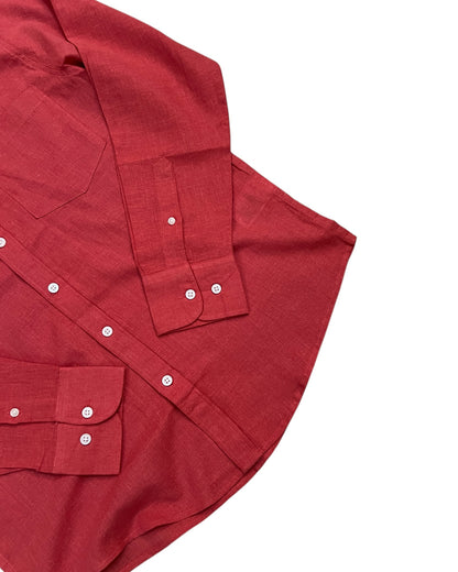 Brick Red Relaxed Fit Shirt
