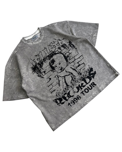 Boxy Fit Cropped Short Sleeve T-shirt