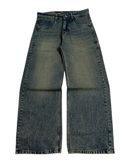 Dirty Vintage Wash Wide Fit Jeans