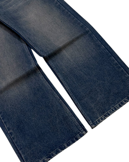 Dusty Blue Baggy Wide Fit Jeans