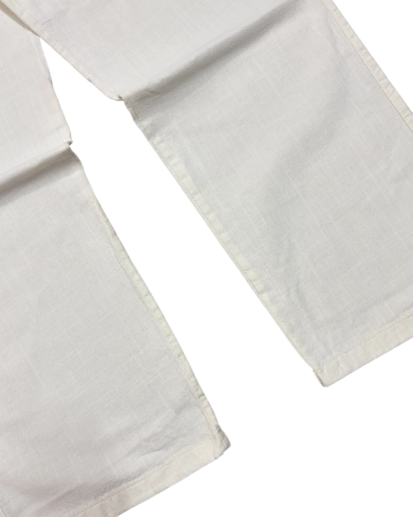 Linen Baggy Pants - White
