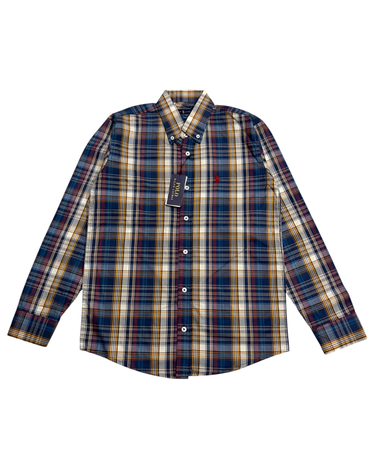 Check Pure Cotton Shirt - Dark Multi