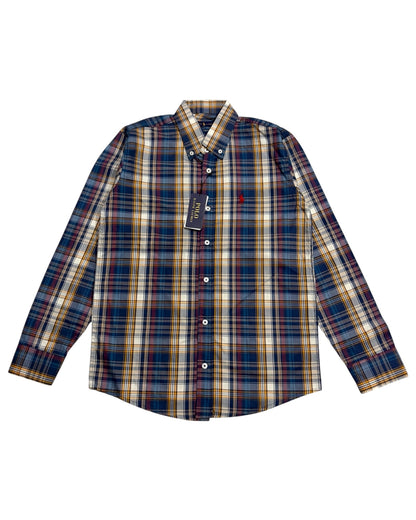 Check Pure Cotton Shirt - Dark Multi
