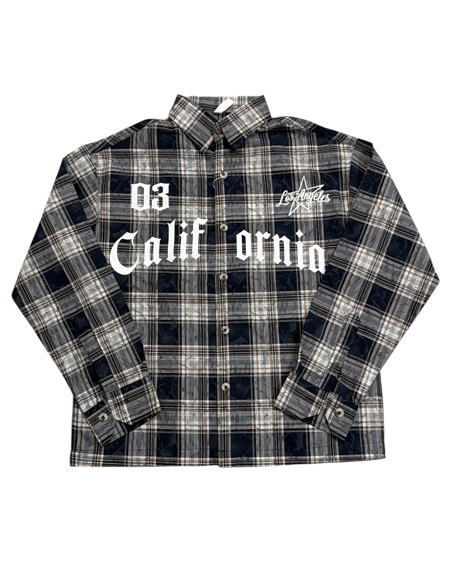 Dusty Check Boxy Shirt - Blue