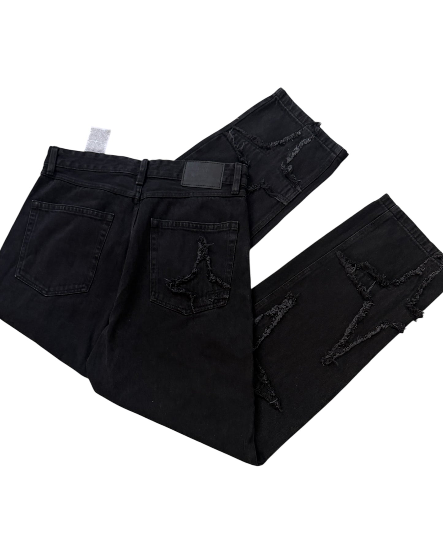 Original Star Frayed Baggy Jeans - Black