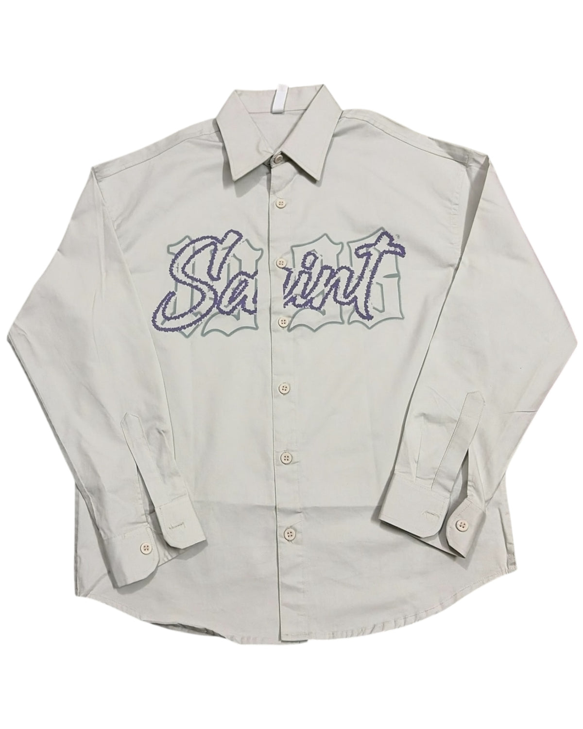 Saint Heavy Loose Baggy Shirt - Off-White