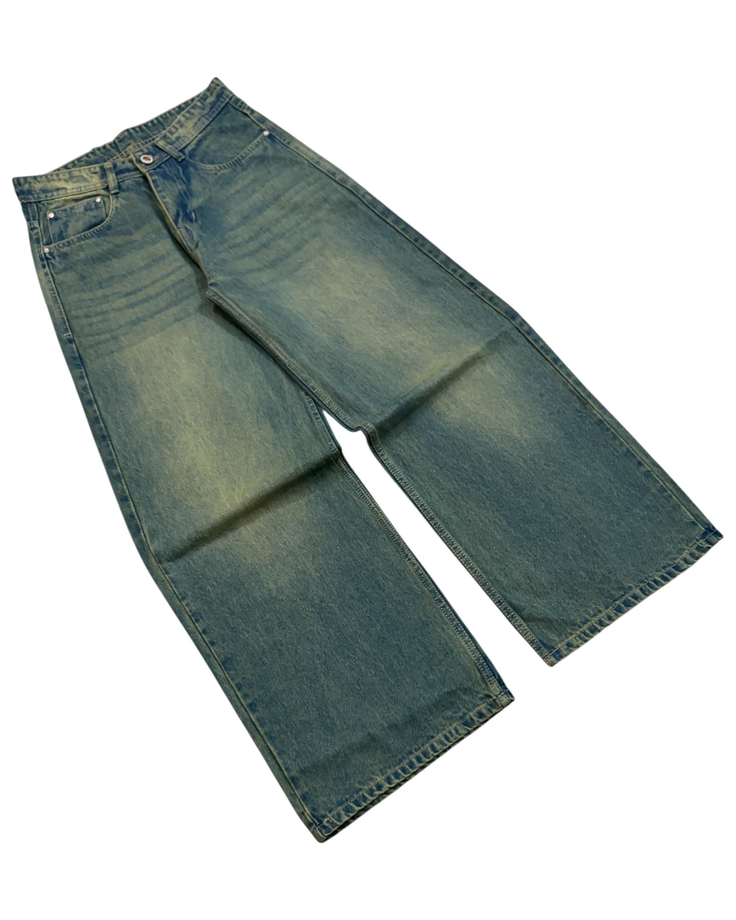 *Latest Release* Super Wide Fit Tint Green Jeans
