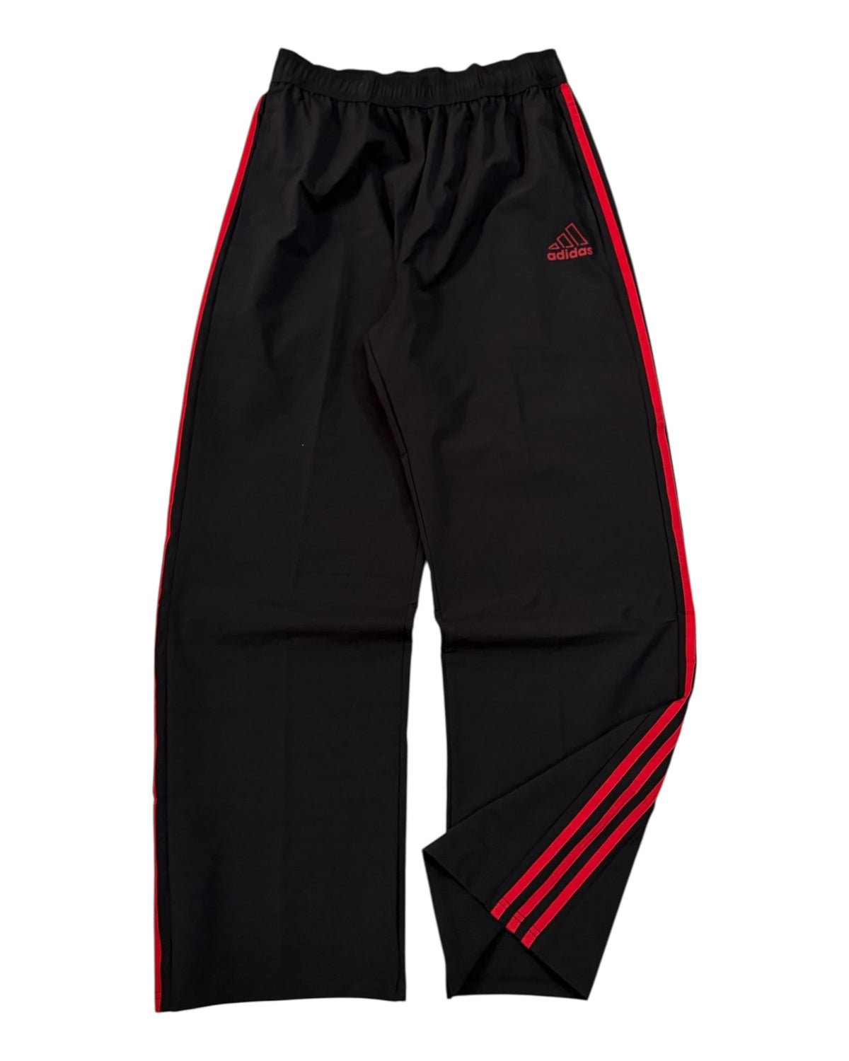 Relaxed Baggy Stripes Track Pant - Black/Red