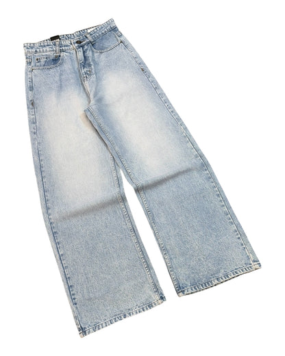 Stone Wash Blue Super Baggy Fit Jeans