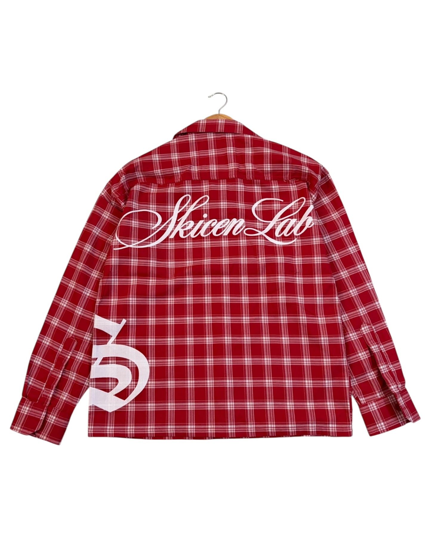 Red Saint Cult Boxy Check Shirt
