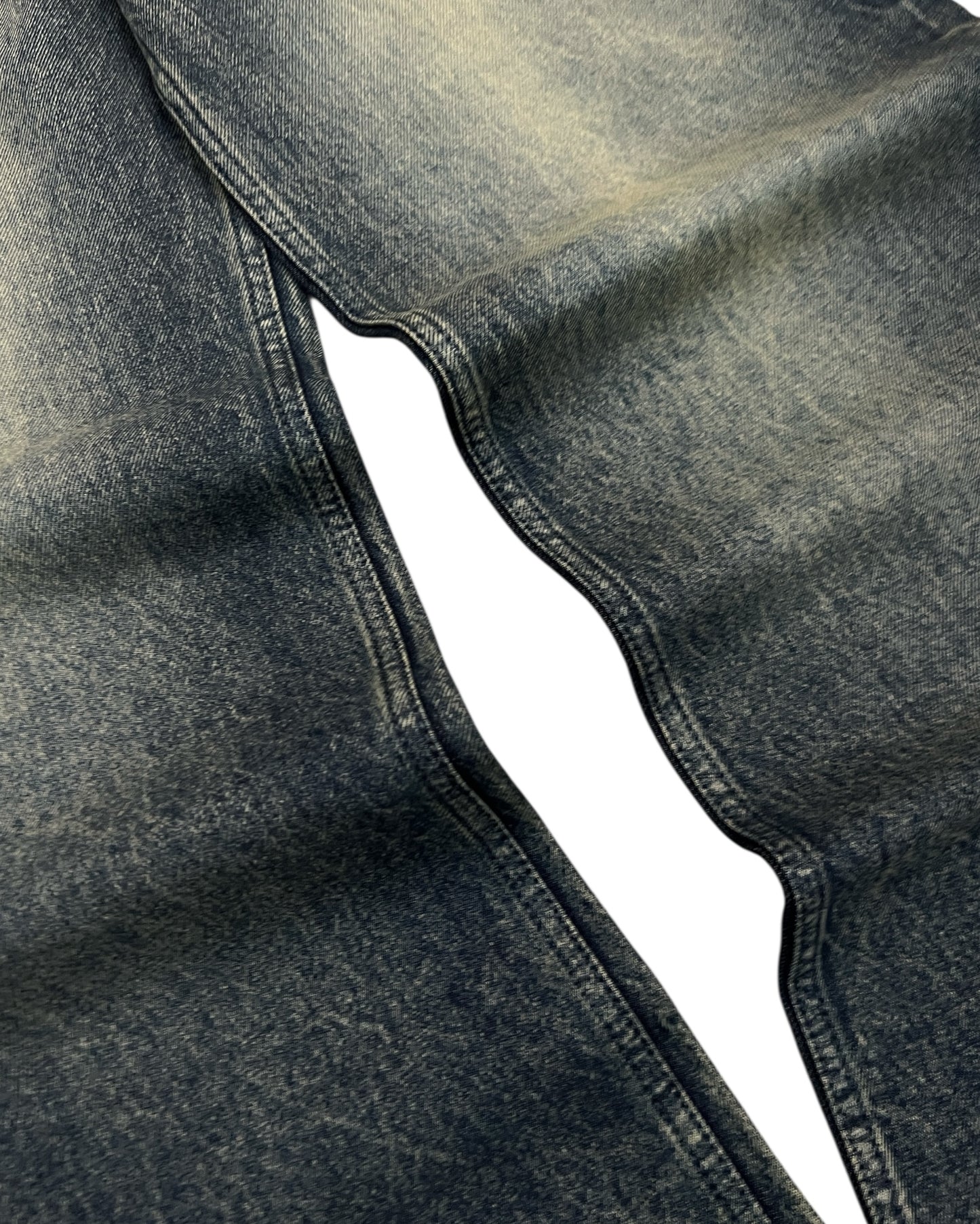 Smoky Vintage Wash Wide Fit Denim