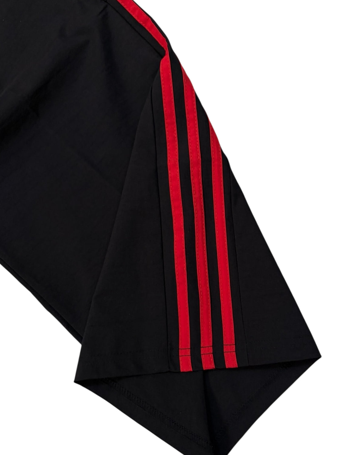 Relaxed Baggy Stripes Track Pant - Black/Red
