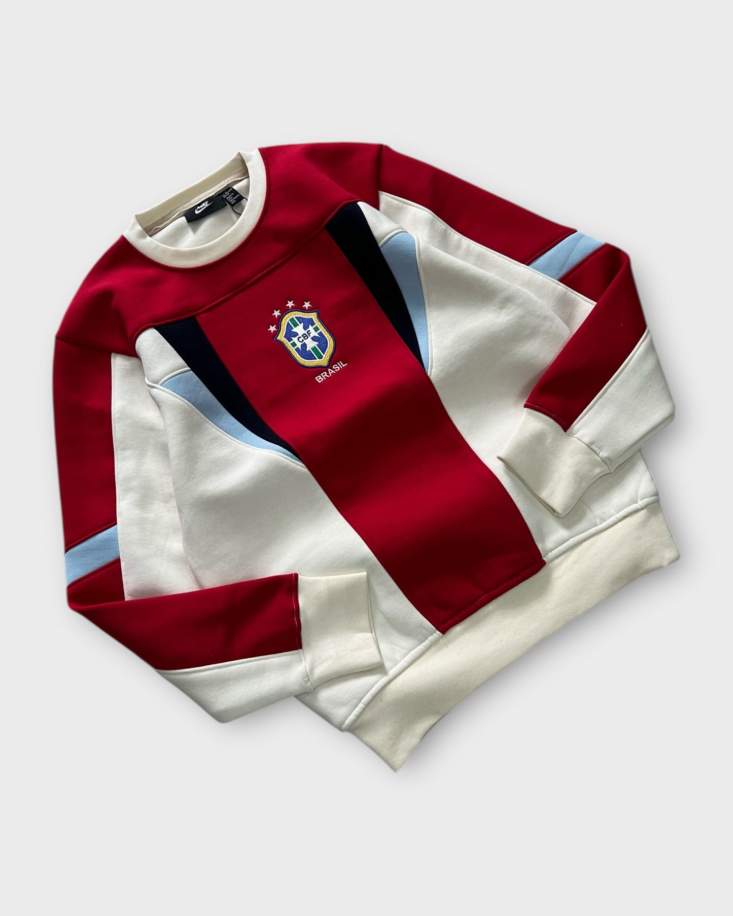 Team Brazil Panel Crewneck "400+ GSM" - Red/White