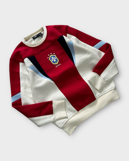 Team Brazil Panel Crewneck "400+ GSM" - Red/White