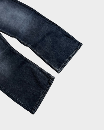 Black Onyx Fade Baggy Wide Denim