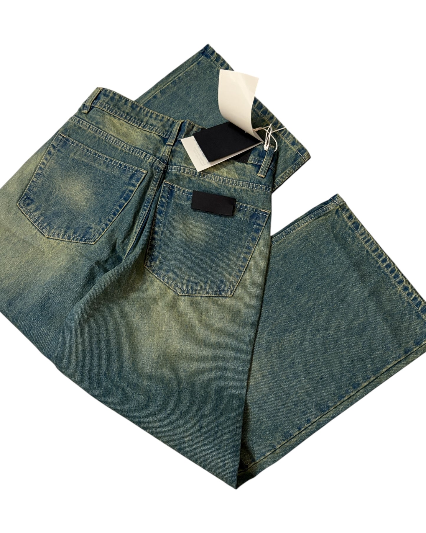 *Latest Release* Super Wide Fit Tint Green Jeans