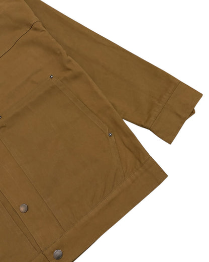 Workwear Boxy Cropped Jacket - Tan