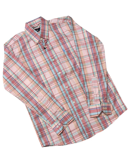 Check Pure Cotton Shirt - Pink