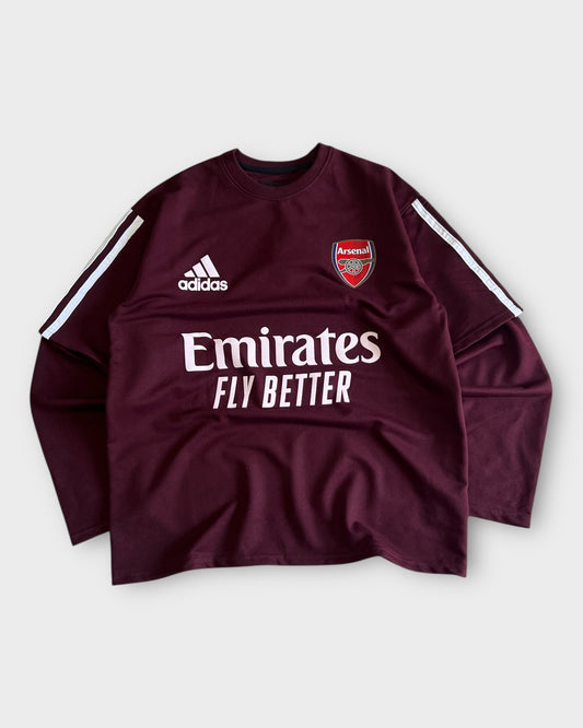 Arsenal Long Sleeve Training T-Shirt - Wine
