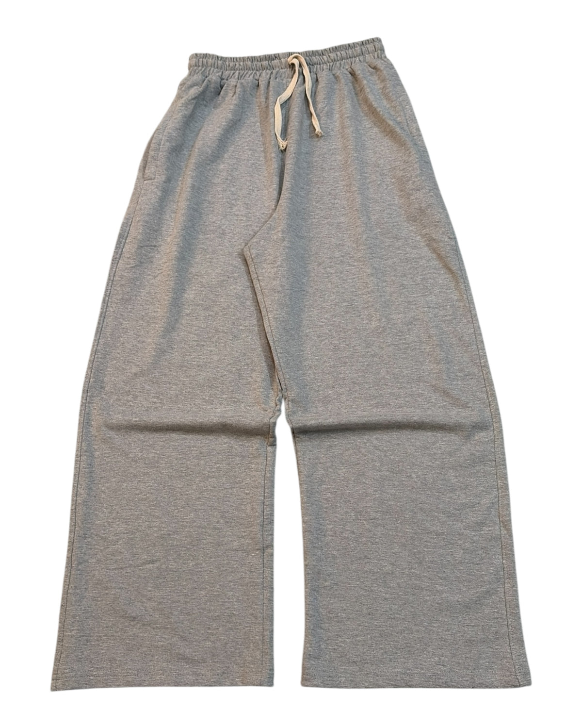 Baggy Cotton Sweatpants 300 GSM - Melange Grey