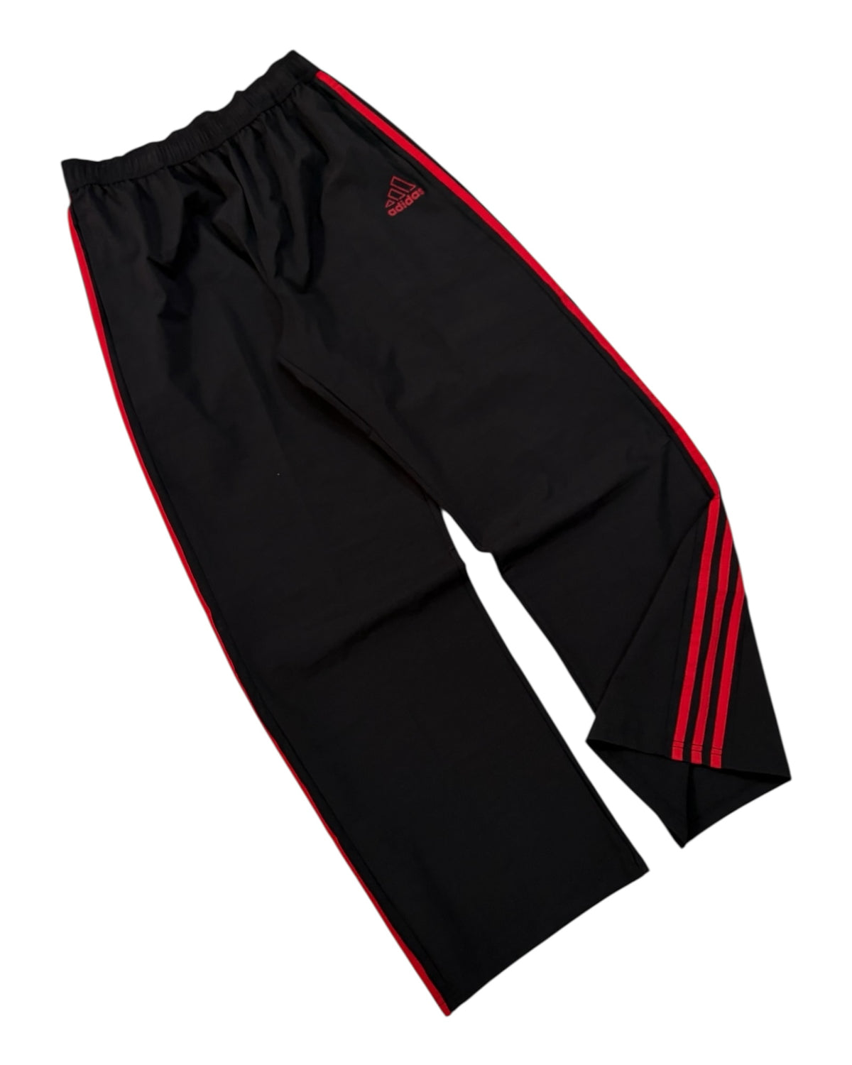 Relaxed Baggy Stripes Track Pant - Black/Red