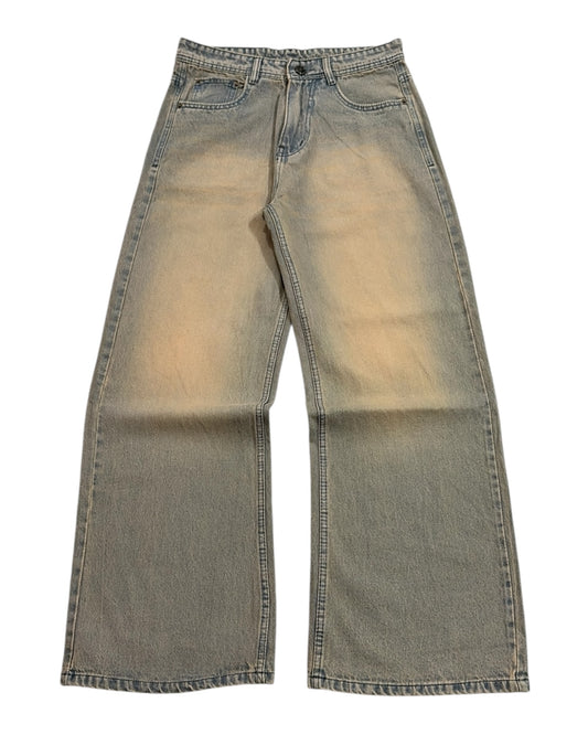 Rust Wash Baggy Wide Fit Jeans