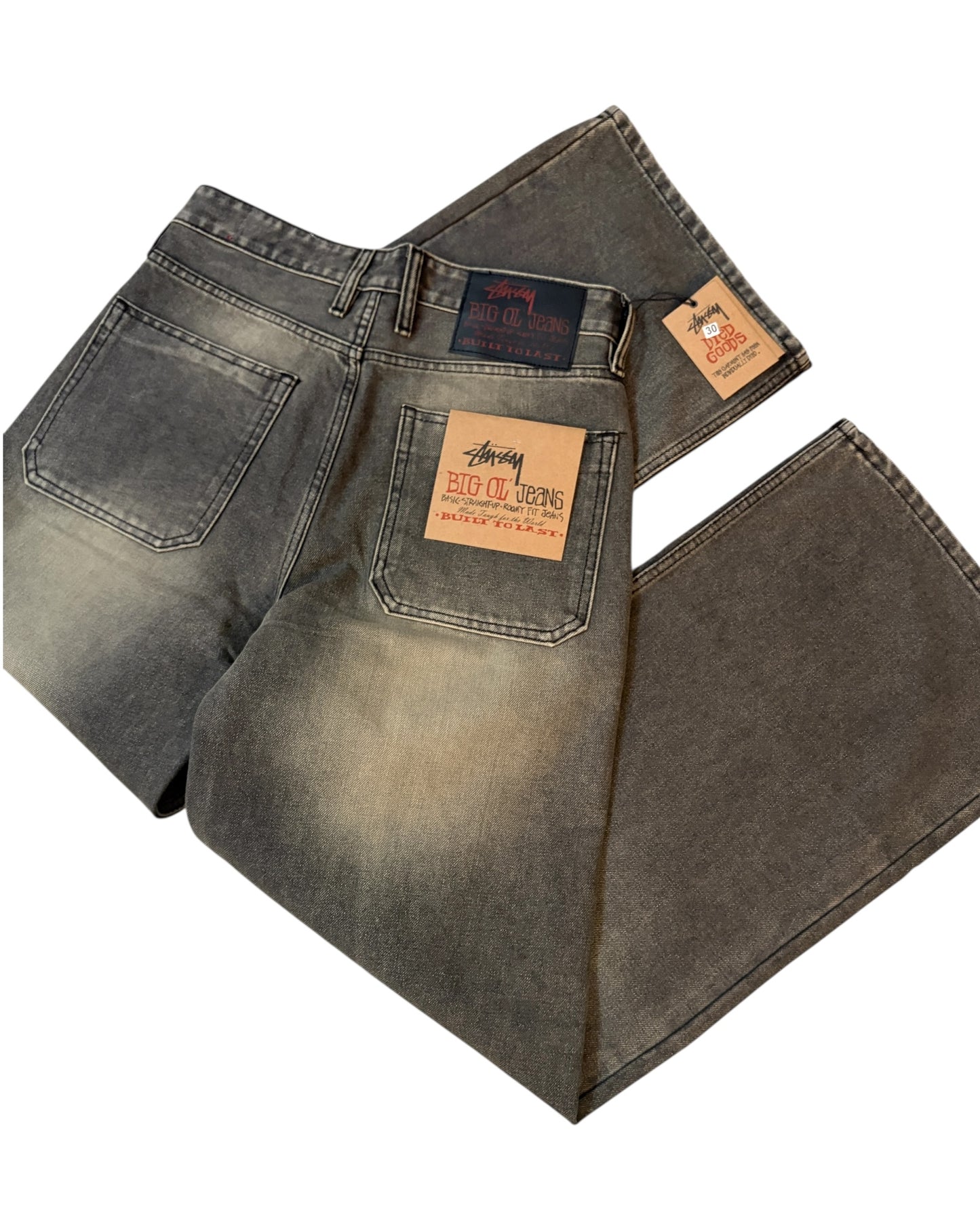 "Latest Release" STUSSY Super Wide Baggy Denim - Dusty Grey