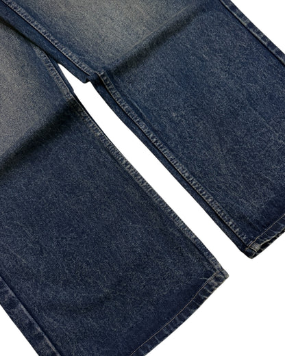 Dark Blue Vintage Super Baggy Wide Fit Jeans