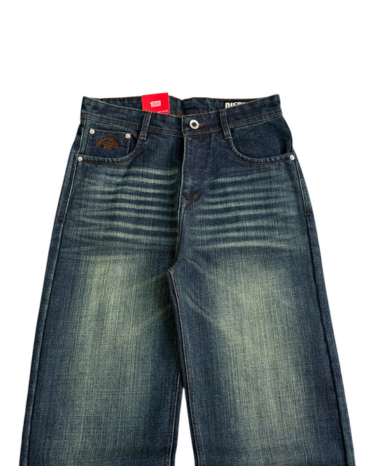 Blue Tint Vintage Faded Wide Fit Denim