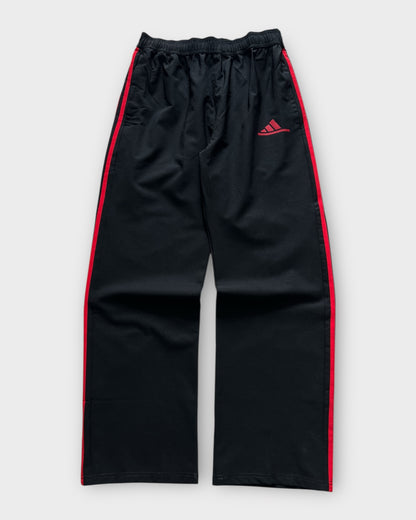 Baggy 3 Stripes Track Pant - Black/Red