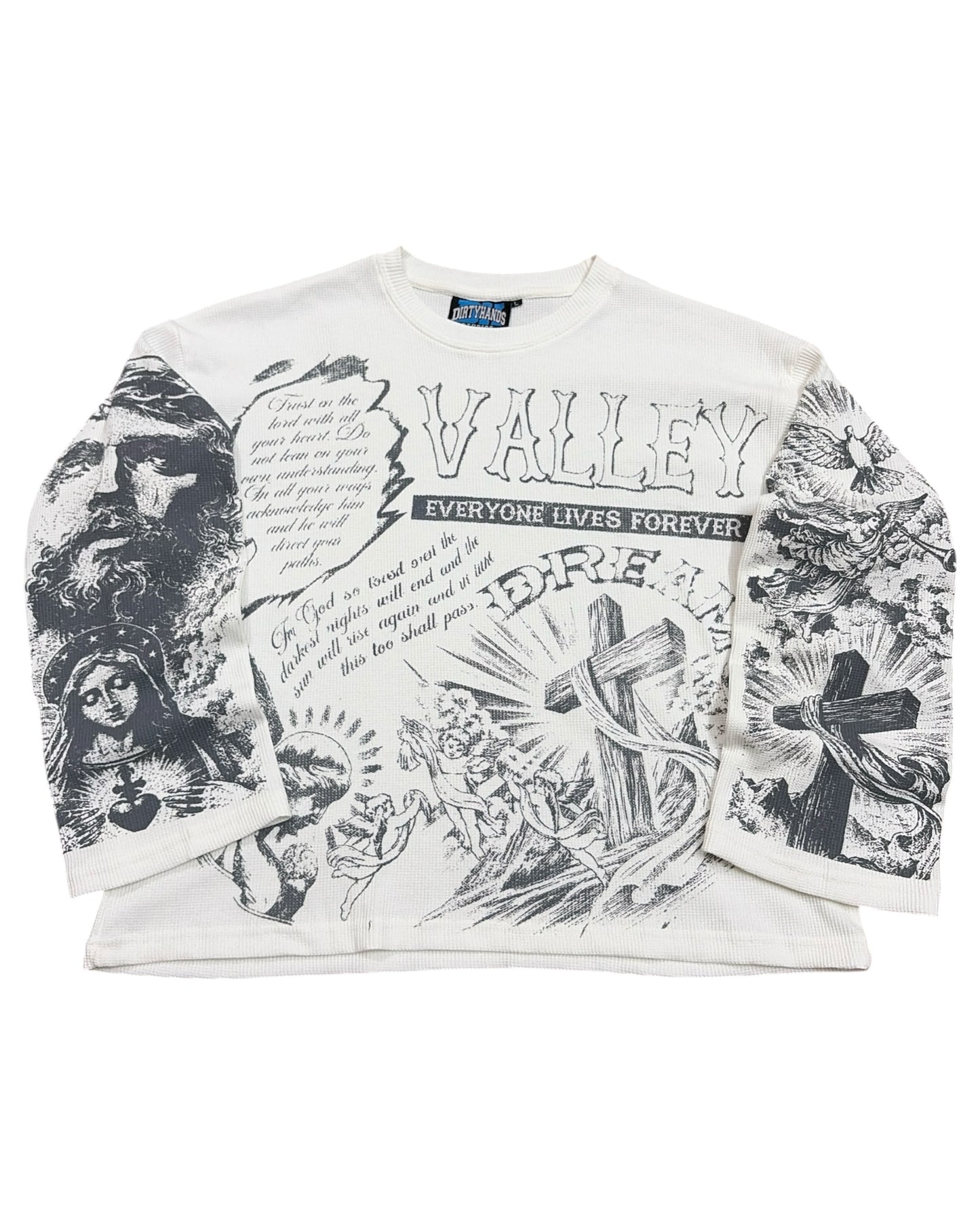 Waffle Boxy Fit T-shirt - Valley