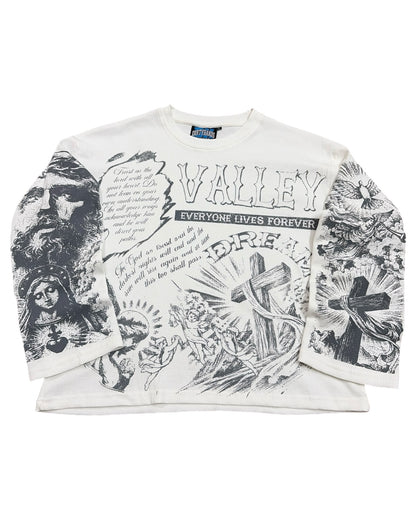 Waffle Boxy Fit T-shirt - Valley