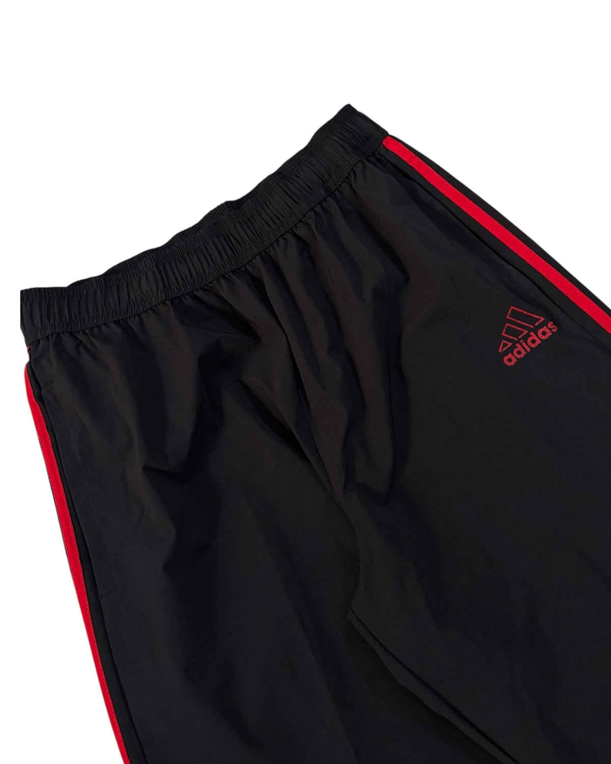 Relaxed Baggy Stripes Track Pant - Black/Red